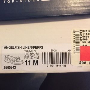 Women's Sperry Angelfish Linen Size 11 M
